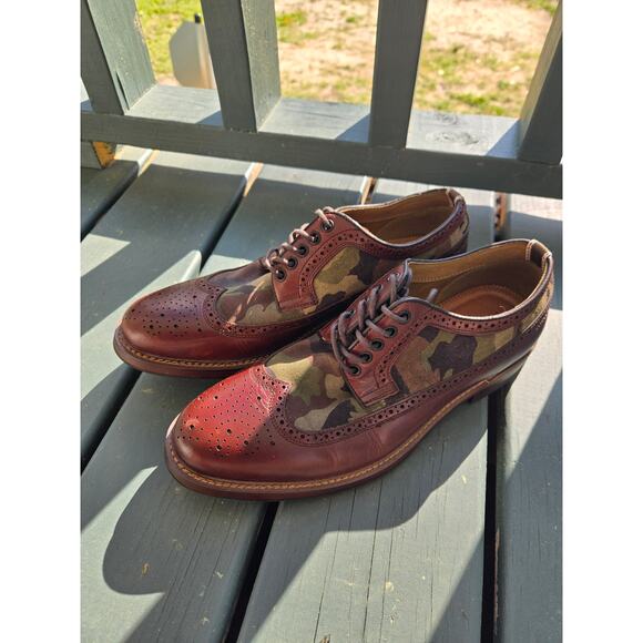 Aldo Other - Aldo Wingtip Oxford Dress Shoes Camouflage/Brown Men’s Size 9.5